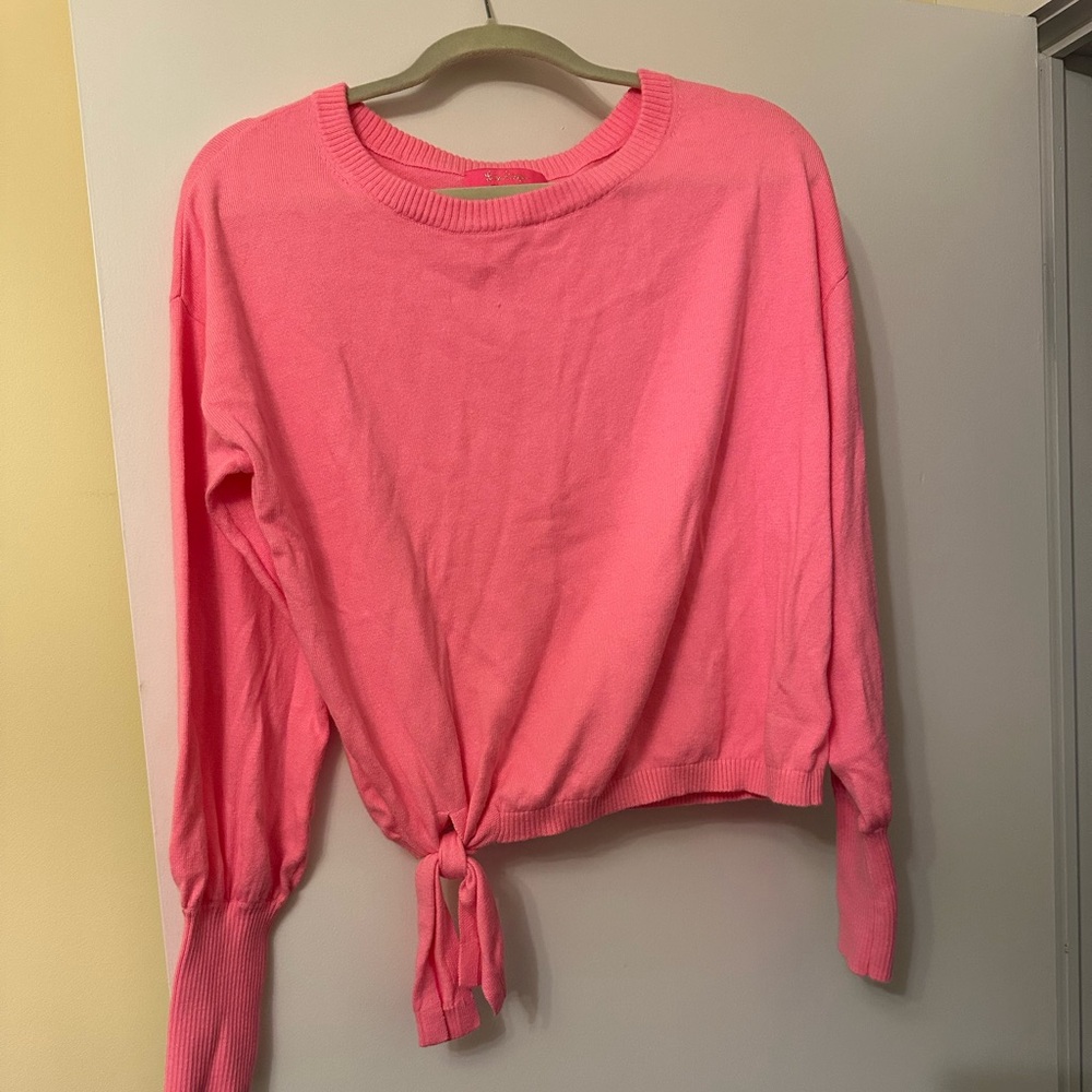 Lilly Pulitzer side tie lightweight sweater
